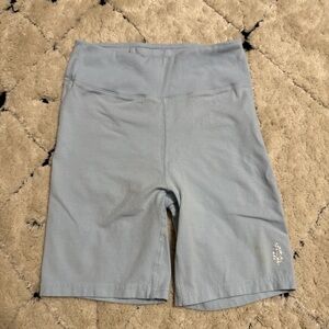 Free People Movement Light Blue Biker Shorts